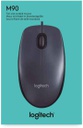 MOUSE LOGITECH M90 ALAMBRICO, NEGRO