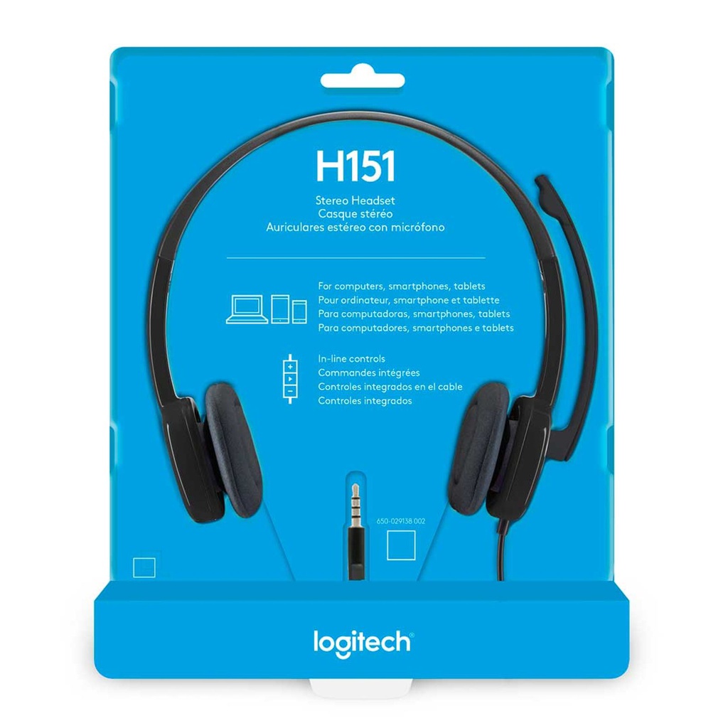 DIADEMA LOGITECH H151 BLACK