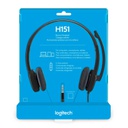 DIADEMA LOGITECH H151 BLACK