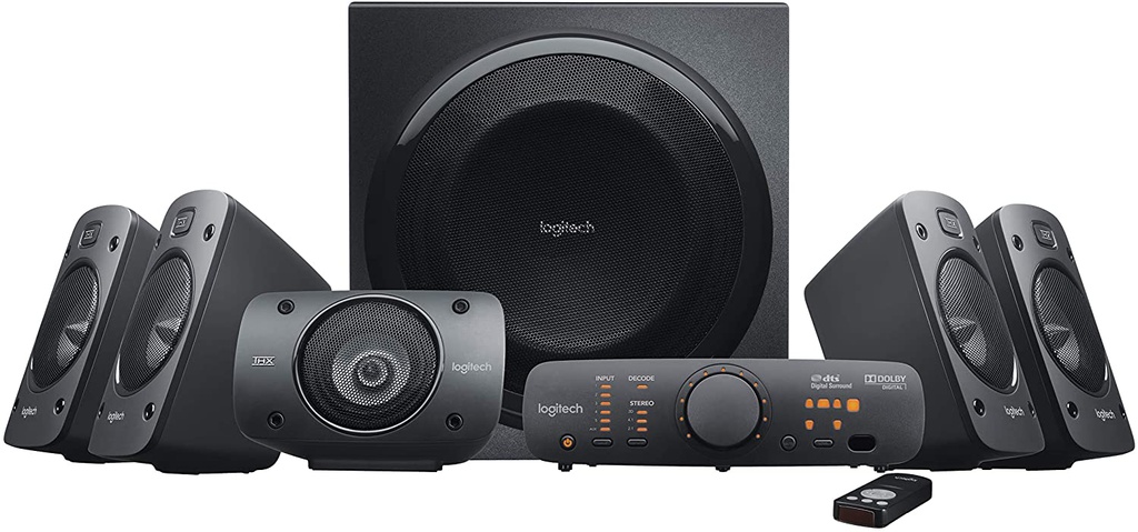 PARLANTE LOGITECH Z906 5.1 BLACK 500w RMS + Adaptador Bluetooth