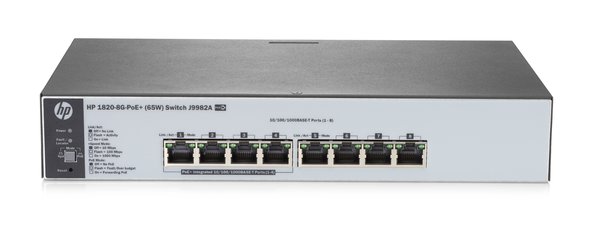 SWITCH HPE 8G PUERTOS 1820 POE 10/100/1000 (J9982A