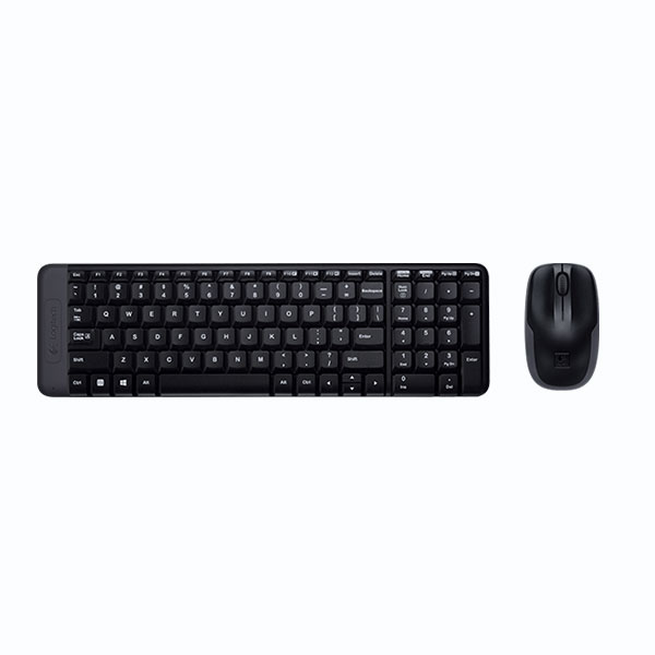 COMBO MOUSE + TECLADO LOGITECH MK220 INALAMBRICO, NEGRO
