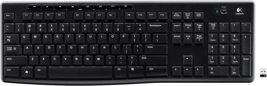TECLADO LOGITECH K270 INALAMBRICO, NEGRO