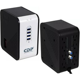 [1050] REGULADOR CDP 1000VA R2CU-AVR1008, 8 SALIDAS, 4 PUERTOS USB
